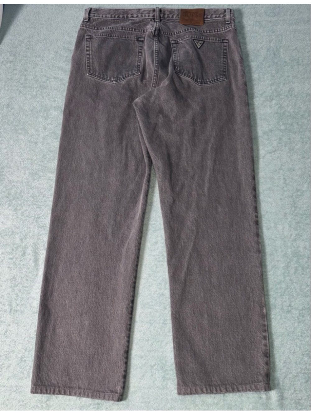 Guess vintage Classic Straight Leg Jeans Waist 36x L34 Gray 90s USA - Picture 2 of 15